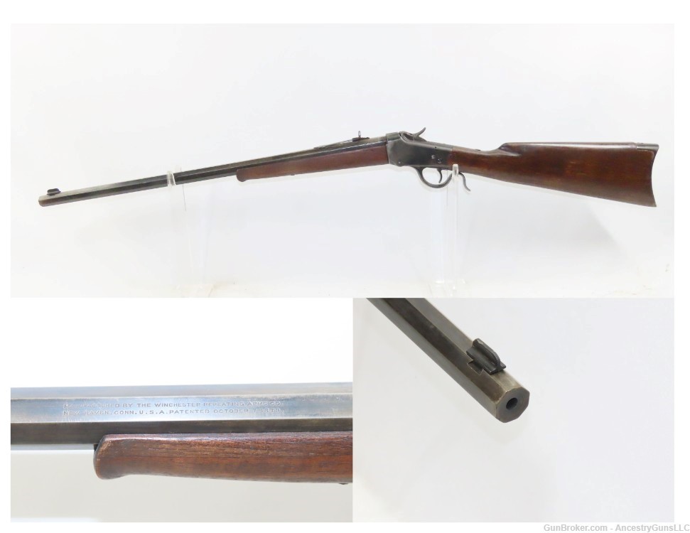 Antique WINCHESTER M1885 LOW WALL .25-20 WCF SINGLE SHOT Rifle WILD WEST   -img-0