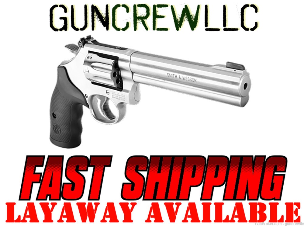 Smith & Wesson 12460 S&W 648 22WMR 22 Mag WMR 22mag SS 6" Layaway-img-0