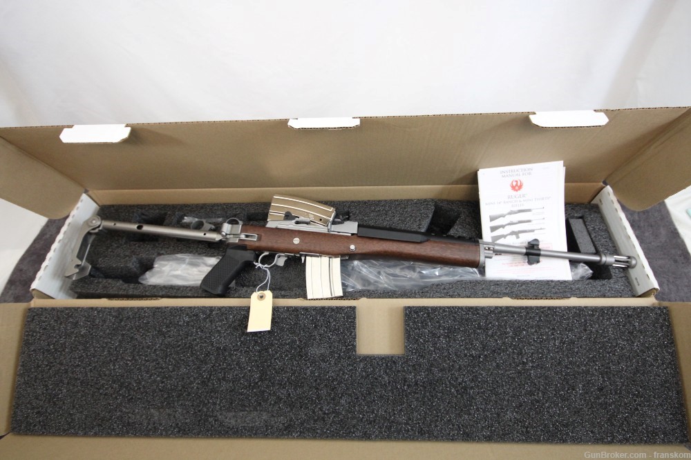 NIB Ruger Mini-14 Tactical Stainless - 5.56 NATO - 18.5" Barrel - Side Fold-img-1