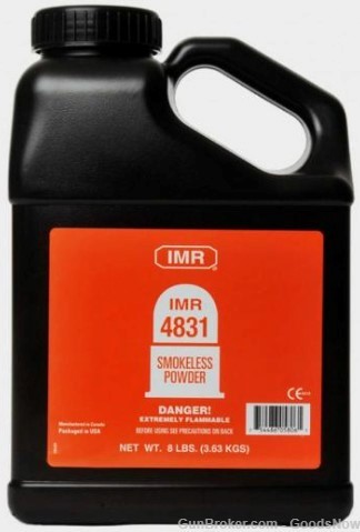 IMR 4831 Smokeless Powder 8 lbs IMR4831 4831 IMR IMR4831-img-0