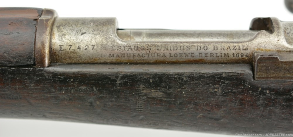Antique Brazilian Model 1894 Mauser Rifle by Ludwig Loewe-img-7