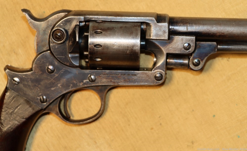 Fine Civil War Starr Arms Model 1863 Single Action Revolver c. 1864-img-8