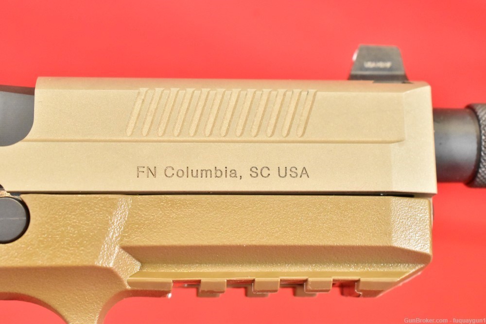 FN FNX-45 Tactical FDE 45 ACP 5.3" Threaded Barrel FNX45 Tactical -img-7