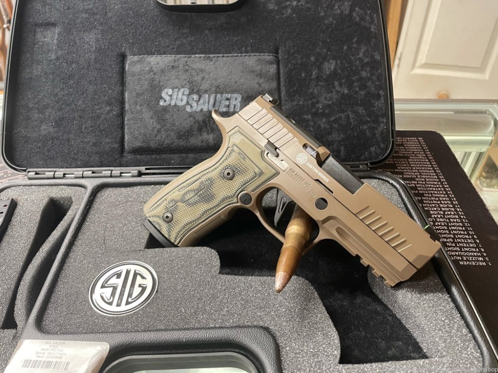 Very Nice Rare Sig Sauer P320 AXP Scorpion 9mm custom shop-img-4