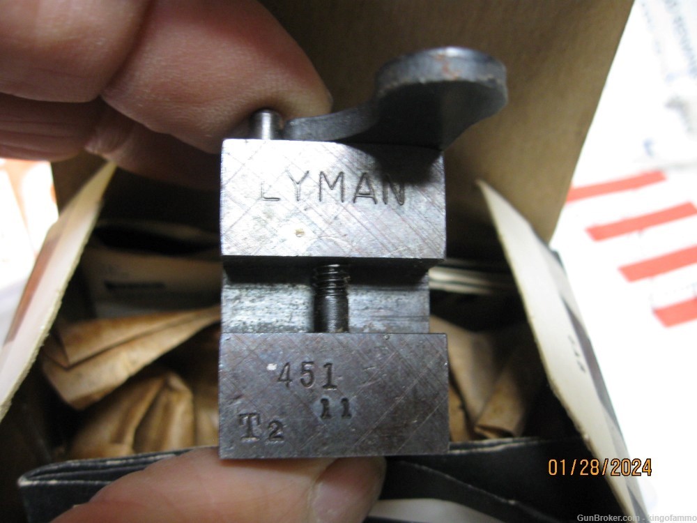 New Lyman .451 RB Single-Cavity Bullet Mold #451; more others avail-img-2