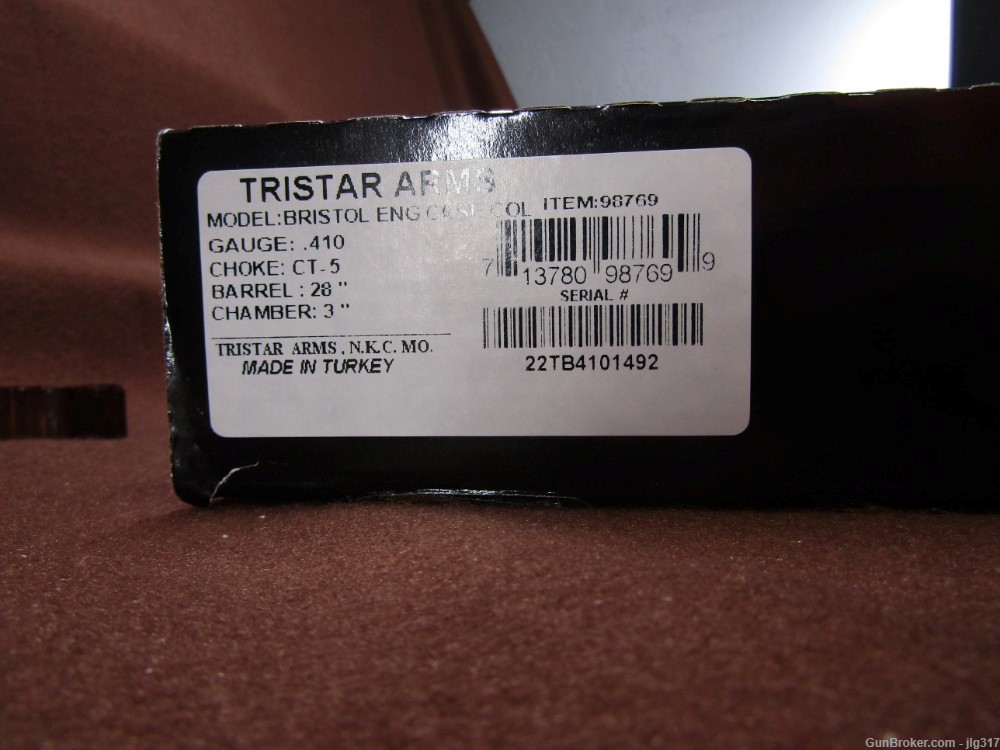 TriStar Bristol English .410 GA Side by Side Double Barrel Shotgun Talo Ed-img-22