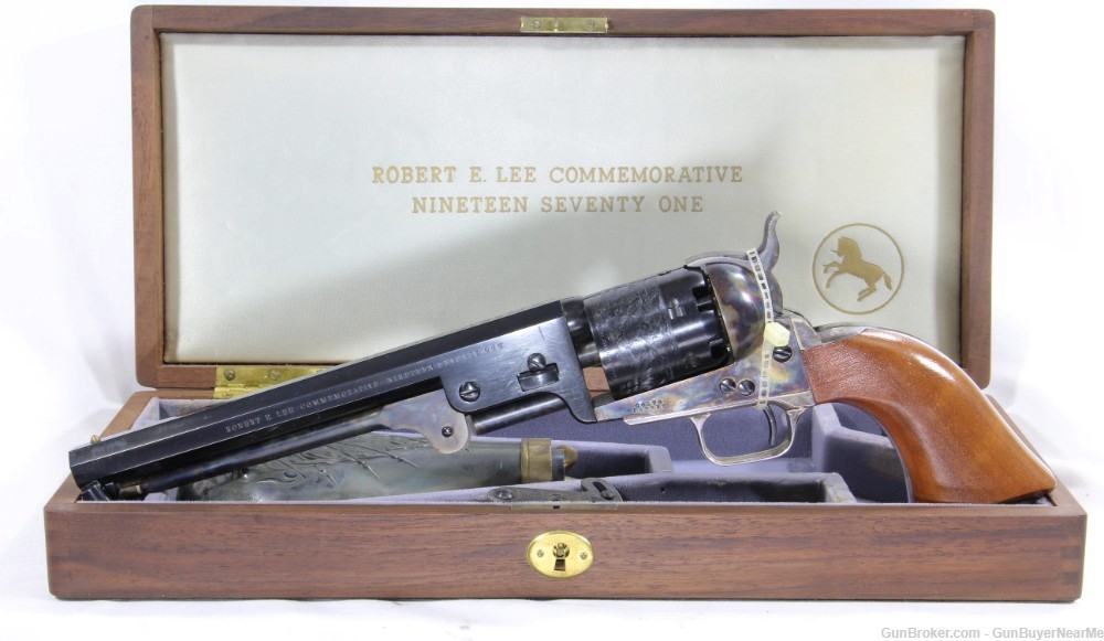 Cased Colt Model 1851 Robert E. Lee Commemorative Revolver-img-2