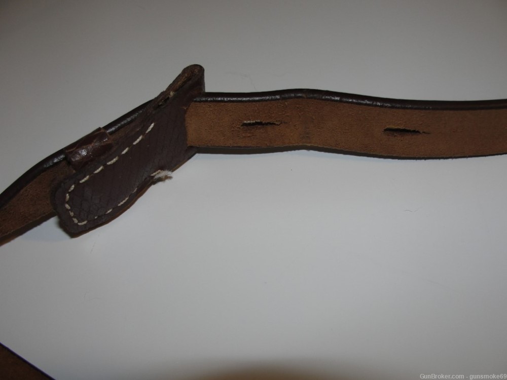 Reproduction WWII German brown leather sling w/ eagle, for SMG?-img-5