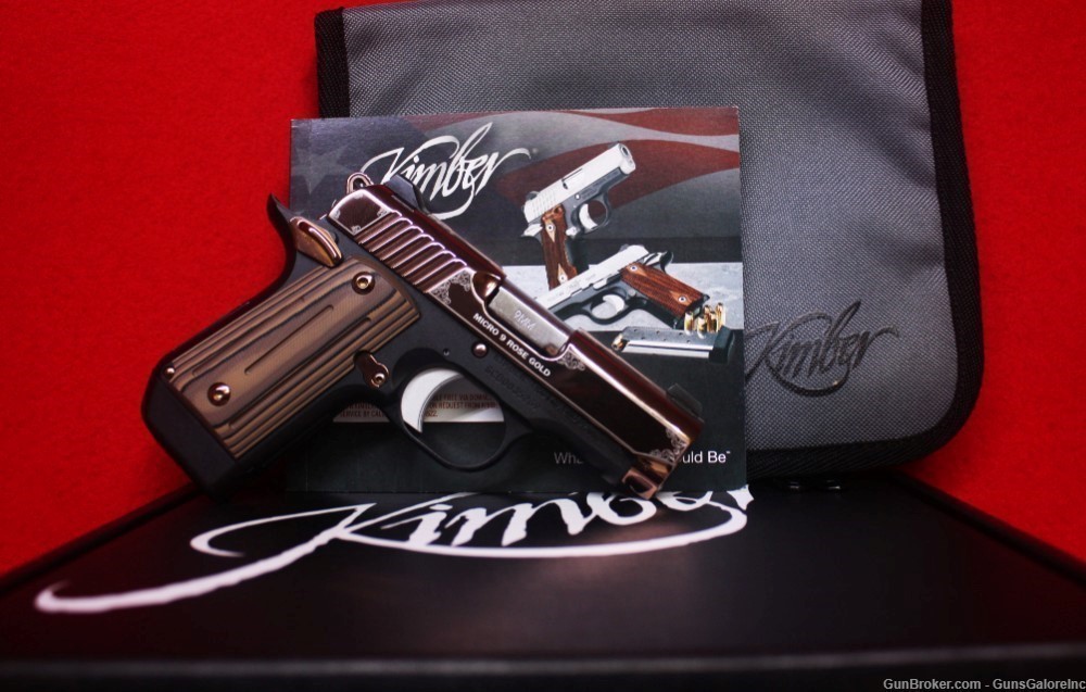 Kimber Micro 9 Rose Gold 9mm Luger 3.15in bbl,  7 rnds. New in Box-img-3