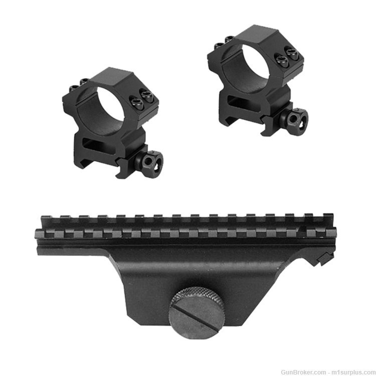 SALE ! Picatinny Rail Mount and Scope Rings fits Springfield M1A Rifle-img-0
