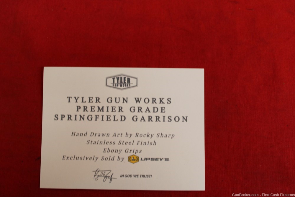 Springfield Armory Garrison 1911 "Tyler Gun works Premier Grade", Engraved -img-5