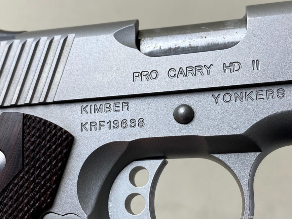 Kimber 1911 Pro Carry HD II 38 Super 3.75" Stainless-img-23