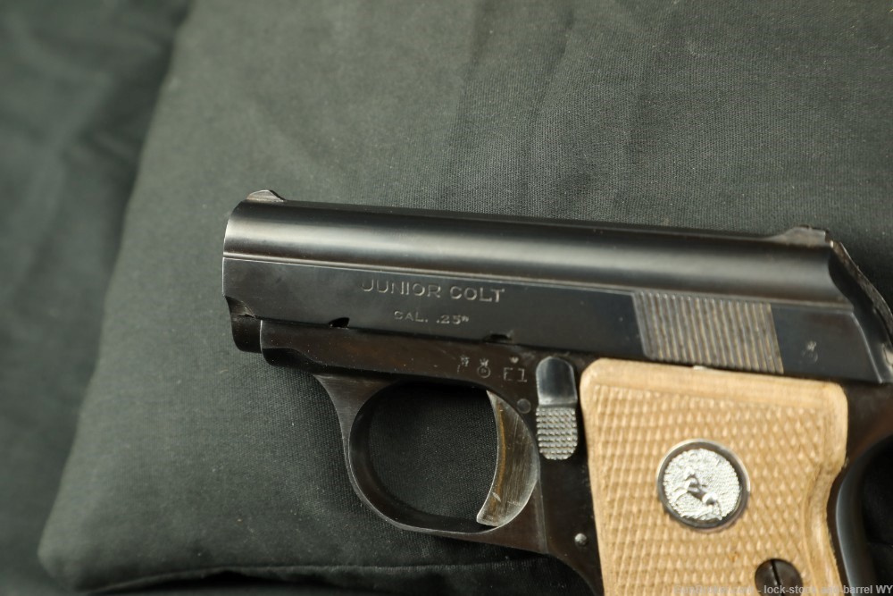 Spanish Made Junior Colt .25 ACP Semi-Auto Pocket Pistol W/ Box & Mag 1961-img-17