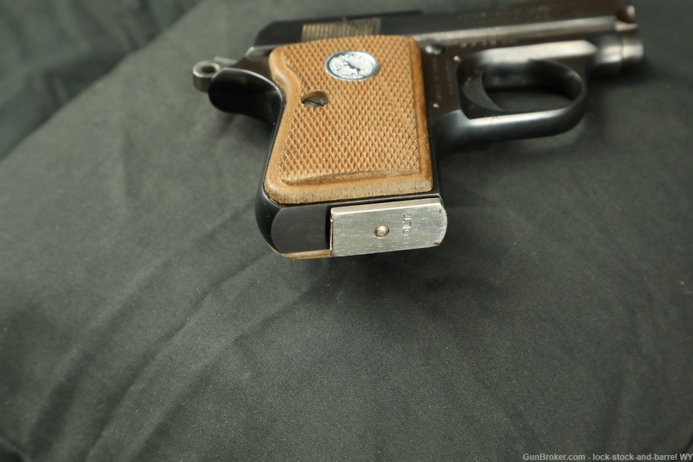 Spanish Made Junior Colt .25 ACP Semi-Auto Pocket Pistol W/ Box & Mag 1961-img-26