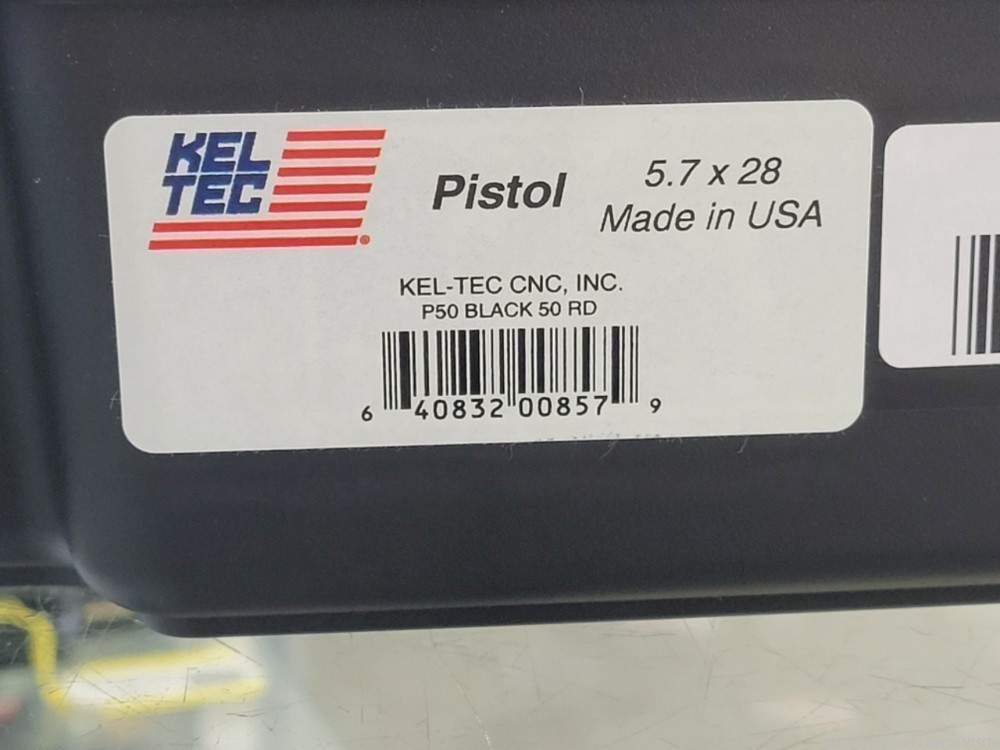Kel-Tec P50 5.7x28 Kel Tec P50 Pistol KTP50BLK 9.6" Barrel 2 Mag-img-3