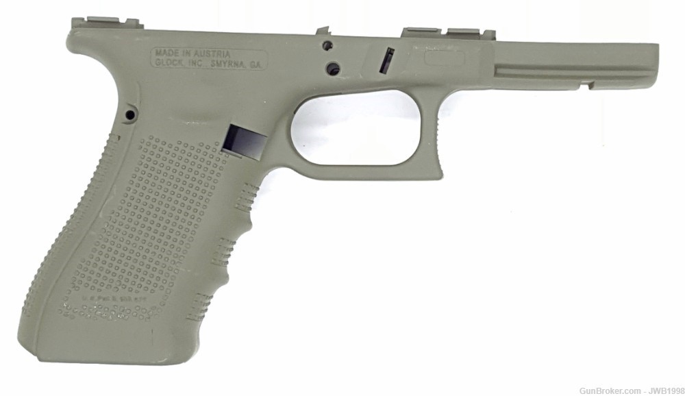 Glock 17/22/31 Gen 4 Stripped Frame Cerakote in OD Green-img-0