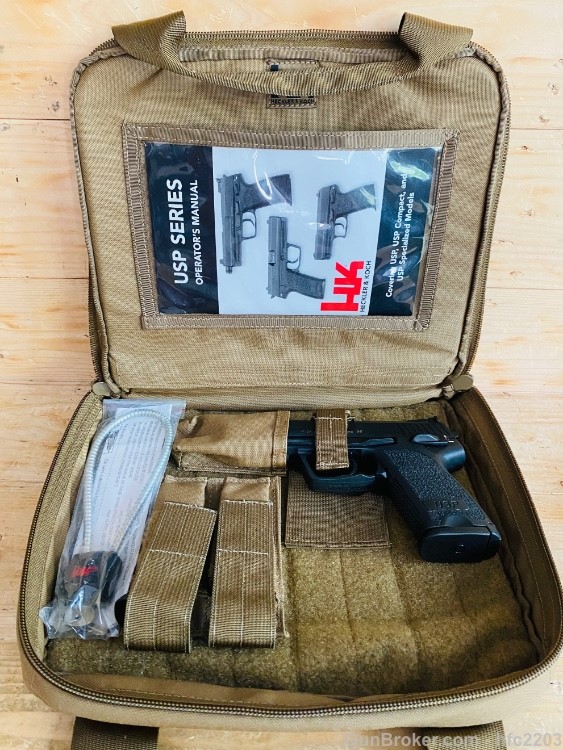 Heckler Koch HK USP Tactical 9mm (2)15rd mags H&K Threaded BA Date 2010-img-27