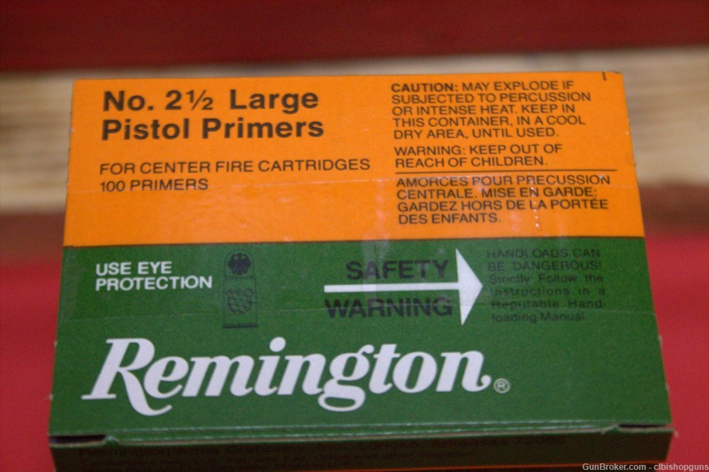 REMINGTON large pistol primers # 2 1/2 500 count CHEAP powders here also-img-0