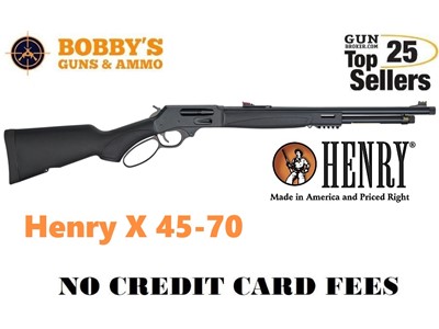 Henry H010X X Model Lever Action 45-70 Gov Caliber with 4+1 Capacity, 19.80