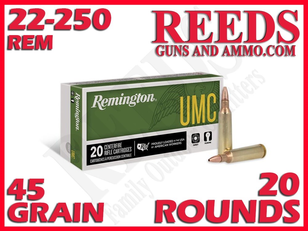 Remington UMC 22-250 Rem 45 Grain JHP 23750-img-0