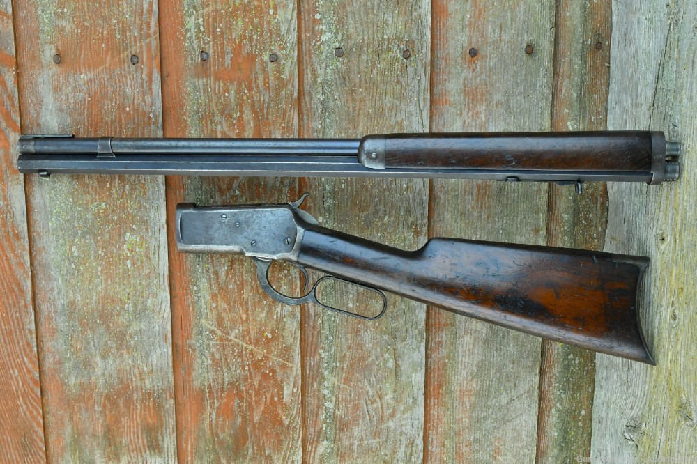 RARE, EARLY Winchester Model 1892 Rifle - 38 WCF - *TAKE DOWN*-img-65