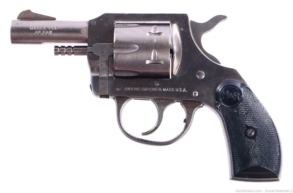 H&R Model 773 .32 S&W Revolver 4" Stainless- Used Gunsmith Special (JFM)-img-1