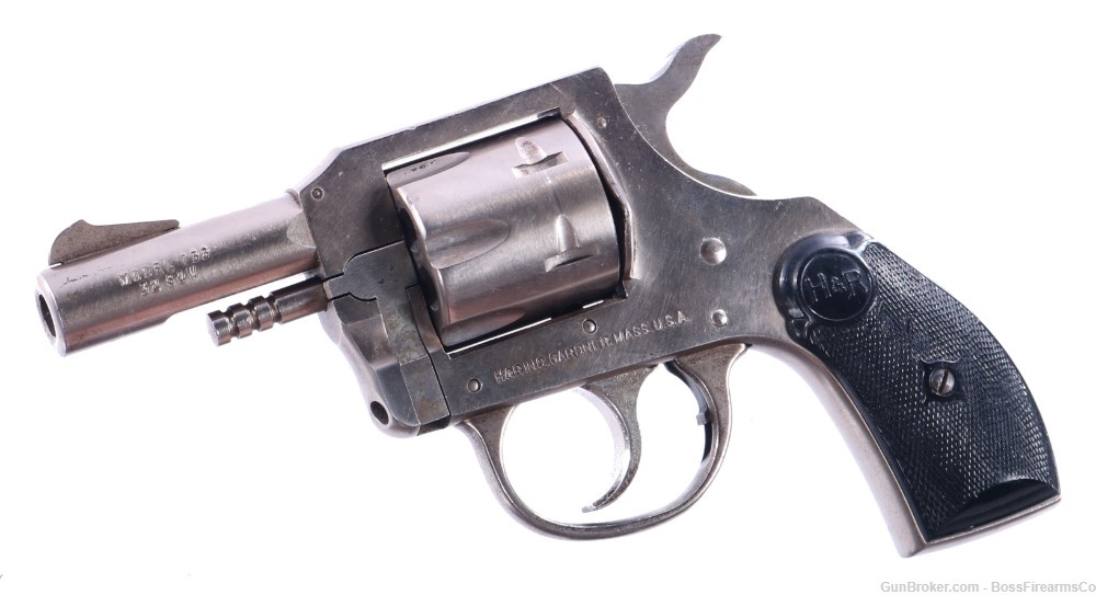 H&R Model 773 .32 S&W Revolver 4" Stainless- Used Gunsmith Special (JFM)-img-0