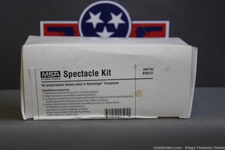 MSA Spectacle Kit P/N: 816137 Item P-491-img-0