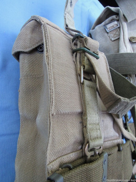 Danish Post WW2 M/45-50 Web Gear Set, with Large and Small Packs-img-14