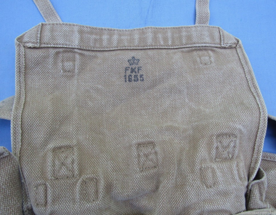 Danish Post WW2 M/45-50 Web Gear Set, with Large and Small Packs-img-42
