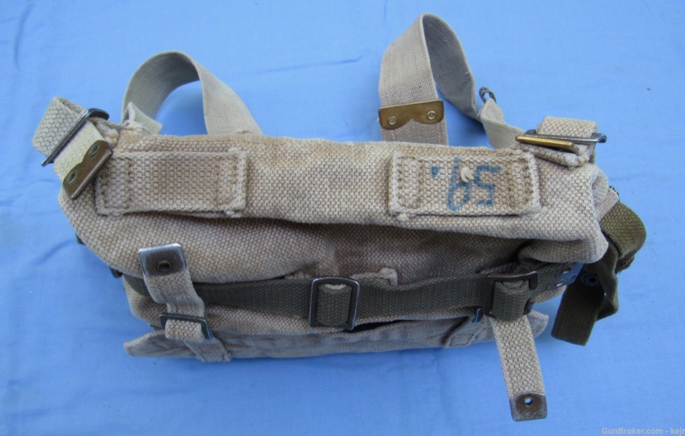 Danish Post WW2 M/45-50 Web Gear Set, with Large and Small Packs-img-40