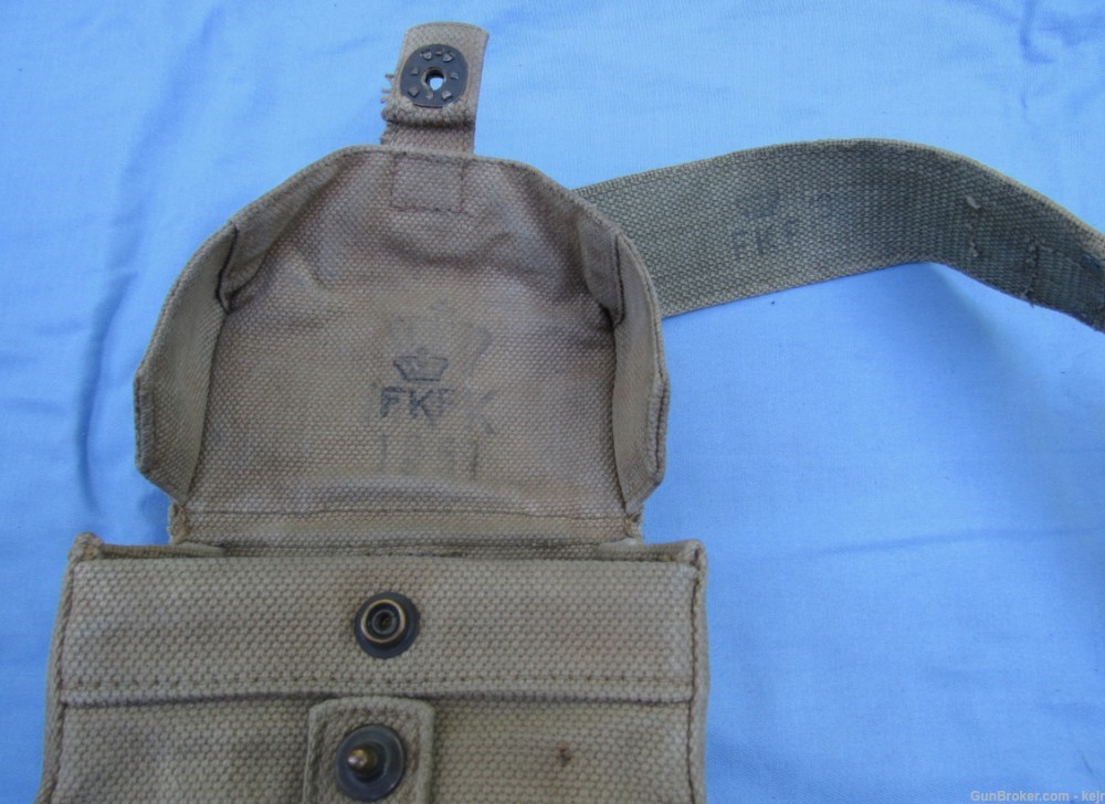Danish Post WW2 M/45-50 Web Gear Set, with Large and Small Packs-img-21