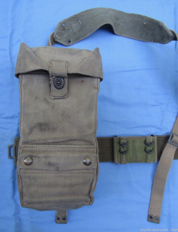 Danish Post WW2 M/45-50 Web Gear Set, with Large and Small Packs-img-20