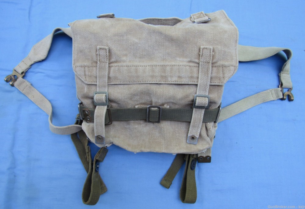 Danish Post WW2 M/45-50 Web Gear Set, with Large and Small Packs-img-36