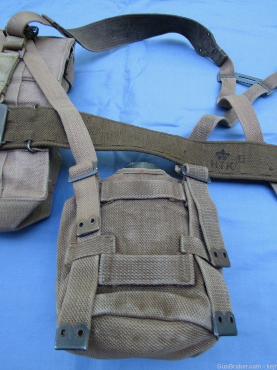 Danish Post WW2 M/45-50 Web Gear Set, with Large and Small Packs-img-26