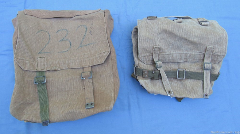 Danish Post WW2 M/45-50 Web Gear Set, with Large and Small Packs-img-44