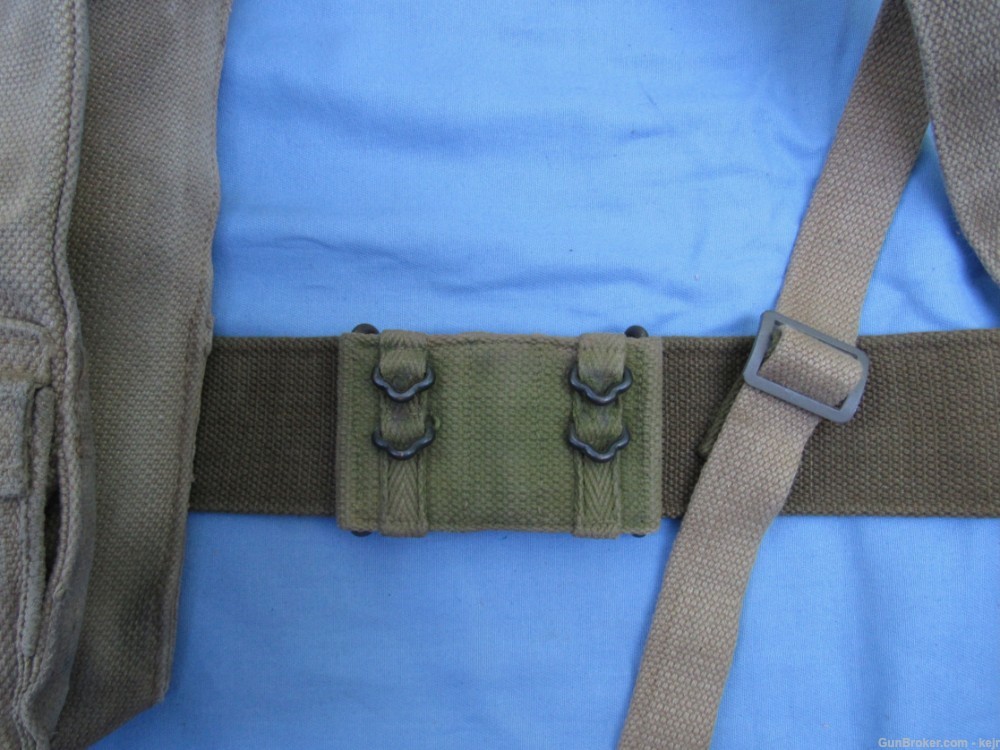 Danish Post WW2 M/45-50 Web Gear Set, with Large and Small Packs-img-22