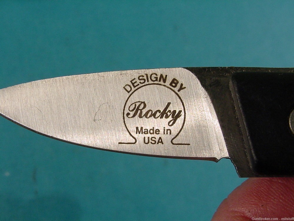 Rocky Enterprises California Lock Back Knife New in Box Black / Blue-img-4