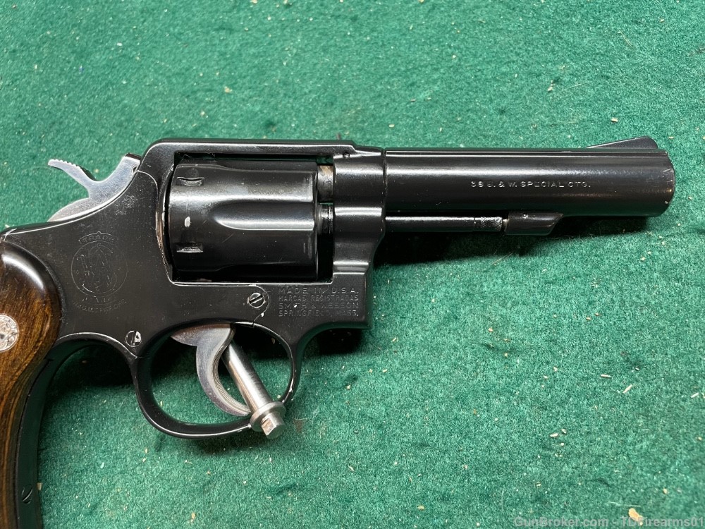 Smith and wesson 10 10-5 blued .38 special 4" target barrel c&r-img-3