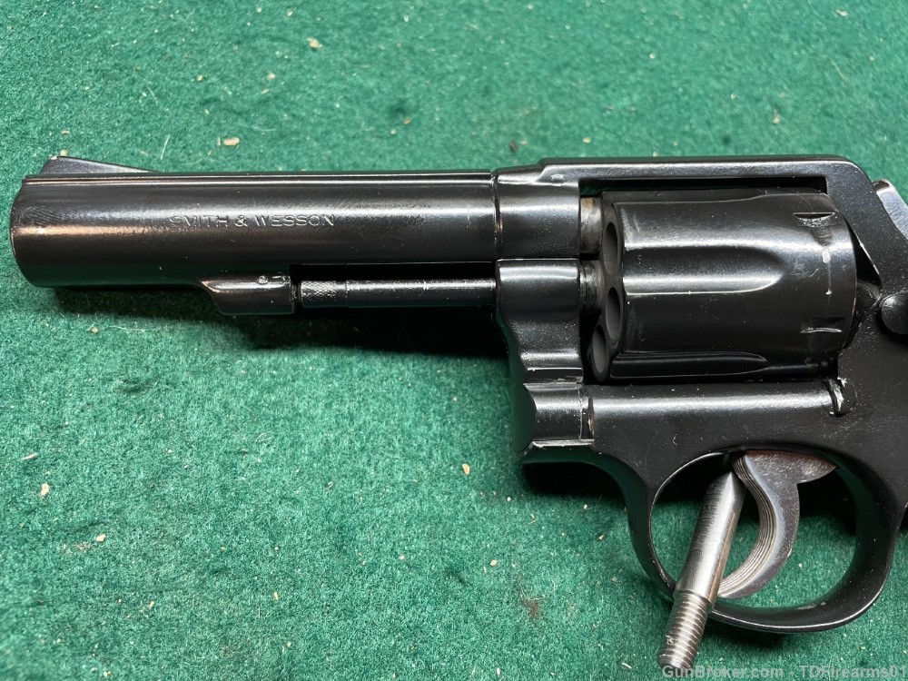 Smith and wesson 10 10-5 blued .38 special 4" target barrel c&r-img-6