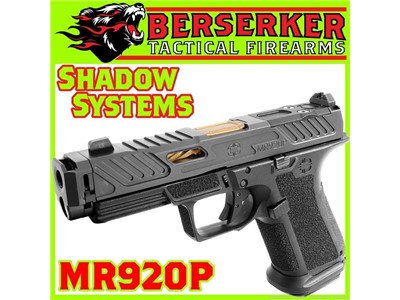 SHADOW SYSTEMS MR920P ELITE 9mm 4.25in 15+1 Blk/Brz OR QD COMP SHIPS FREE!