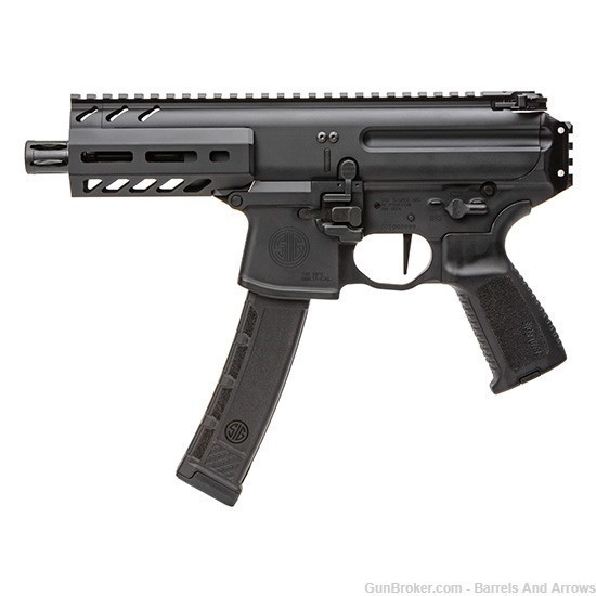 Sig Sauer PMPX-4B-9-NB MPX Semi Auto Pistol, 9MM, 4.5" BBL, Black, No Brace-img-0