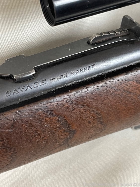 Savage Model 23D .22 Hornet with period correct Weaver 29S scope C&R OK-img-34