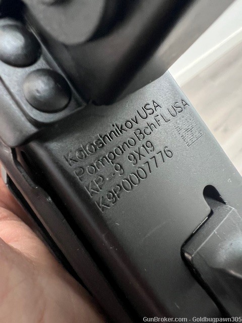 Kalashnikov USA KP-9 9mm AK-47 9.25" w/Side Folding Brace *NR* PENNY-img-1