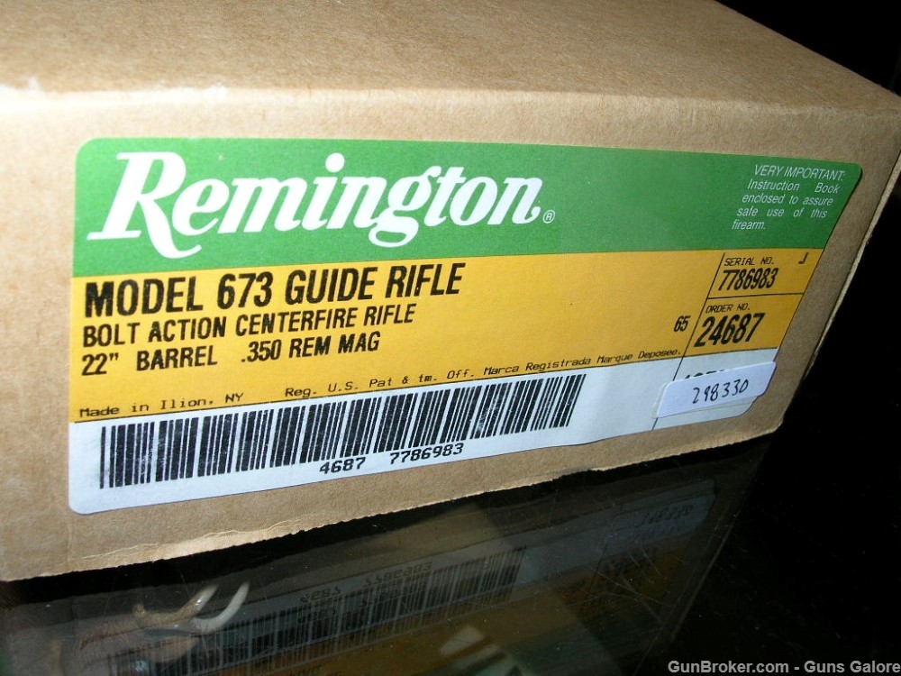 Remington model 673 Guide Gun 350 Remington Magnum IN BOX-img-39
