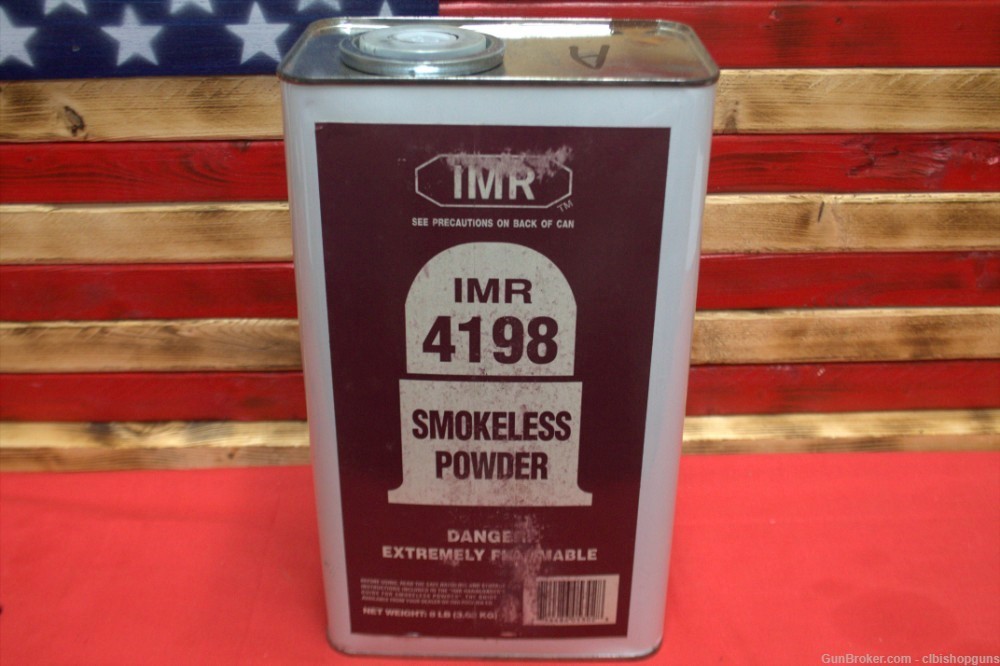 RARE imr 4198 8 lbs unopend like alliant hodgdon accurate smokeless powder -img-0