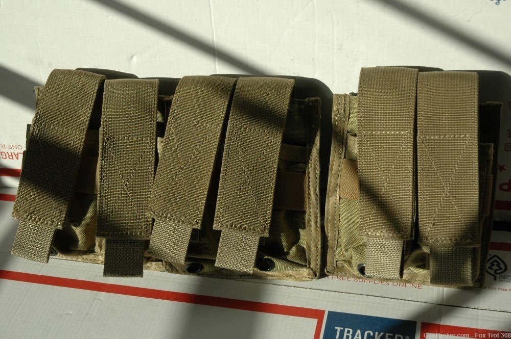 3 Blackwater Gear Double Magazine Pouch 9mm .40 .357 Sig Khaki Green MOLLE -img-0