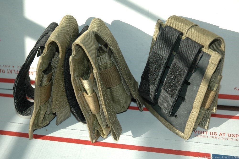 3 Blackwater Gear Double Magazine Pouch 9mm .40 .357 Sig Khaki Green MOLLE -img-3