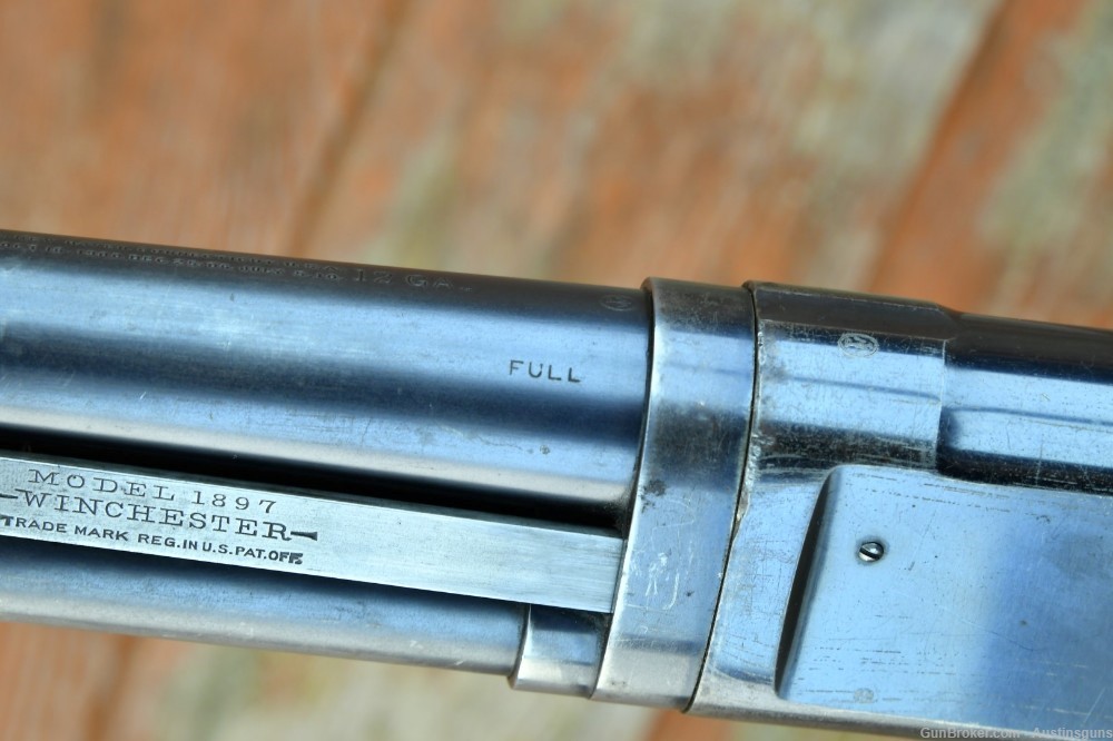 EARLY Winchester Model 1897 Shotgun - 12 GA -*NICE ORIG. BLUE!*-img-8