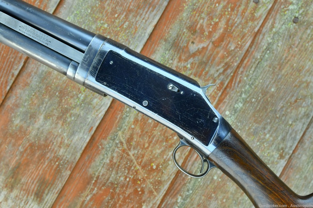 EARLY Winchester Model 1897 Shotgun - 12 GA -*NICE ORIG. BLUE!*-img-4